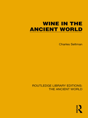cover image of Wine in the Ancient World